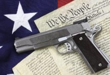 Gun w/Constitution & Flag