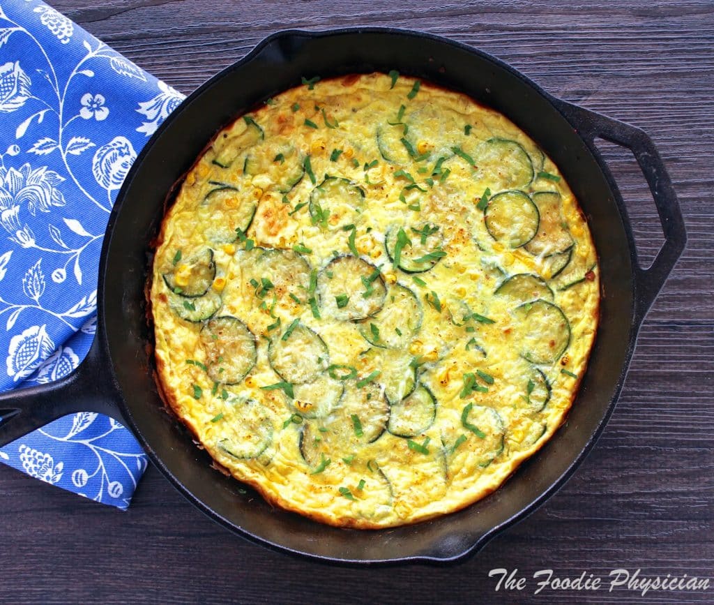 Corn Frittata with Zucchini