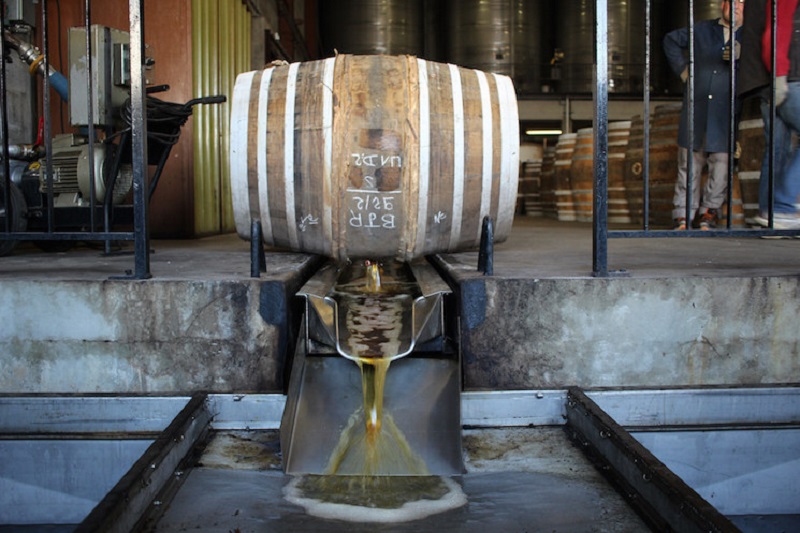 Aerating Armagnac at Armagnac Janneau
