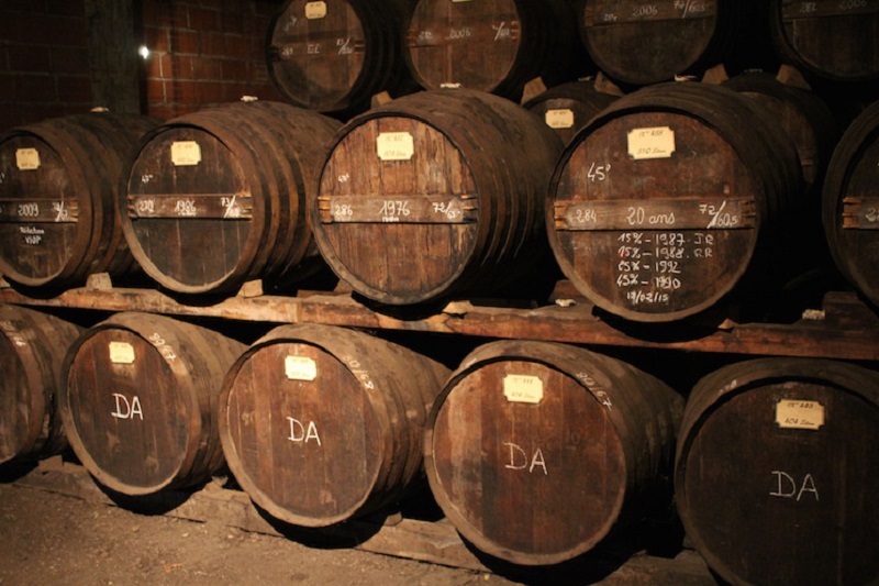 Casks at Domaine Dartigalongue for Armagnac