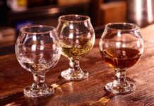 Different Colors of Liquor