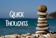 Quick Thoughts Balancing Rocks