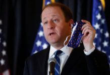 Gov. Jared Polis with Mask