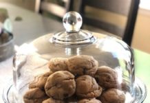 Perfect Peanut Butter Cookies under Glass