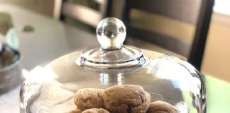 Perfect Peanut Butter Cookies under Glass