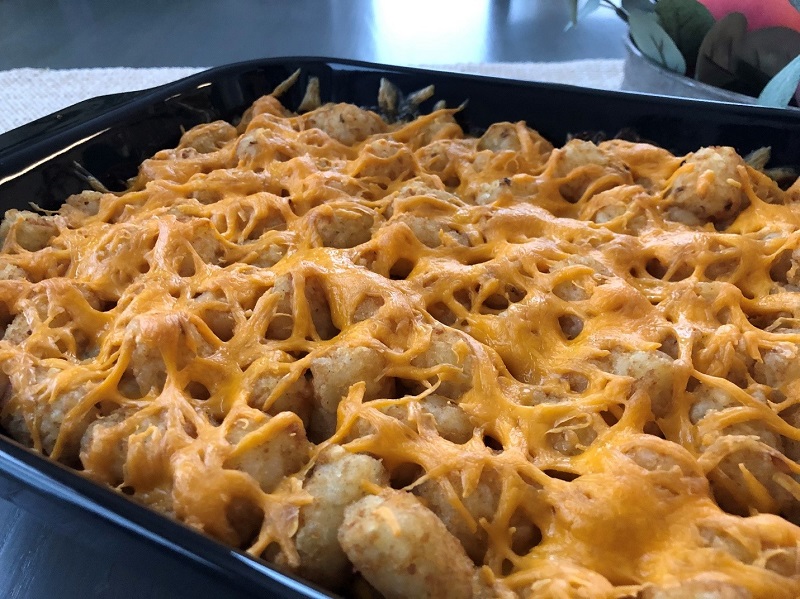 Tater Tots Cowboy Casserole