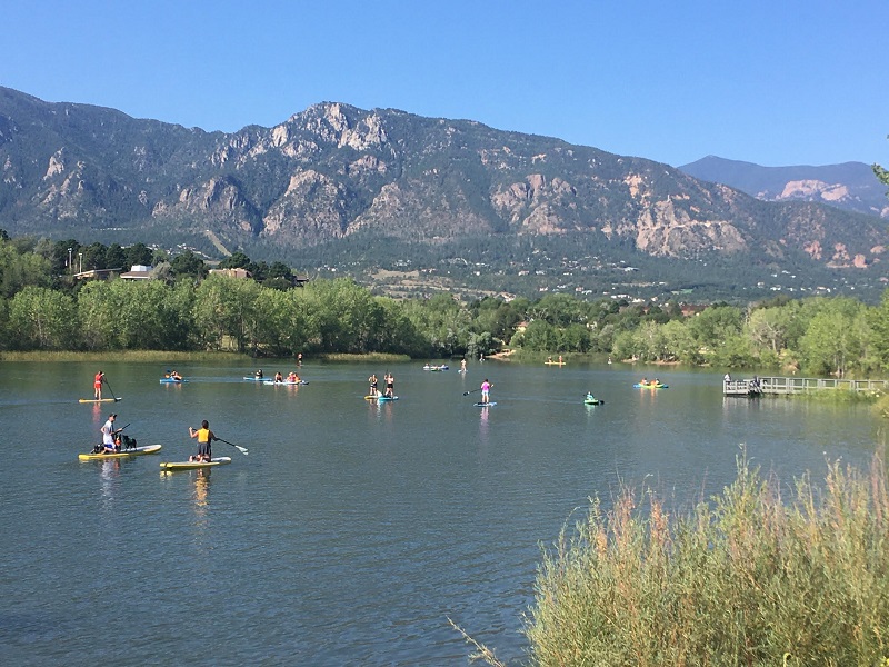 Working Out Paddle Boarders