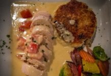 Chicken Roulade with Dijon-Chardonnay Cream Sauce
