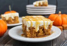 Caramel Pumpkin Poke Cake
