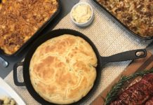 Skillet Jalapeno Cornbread with Honey Butter
