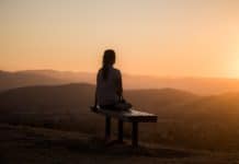 Enlightened Words for 2021 Woman on Bench
