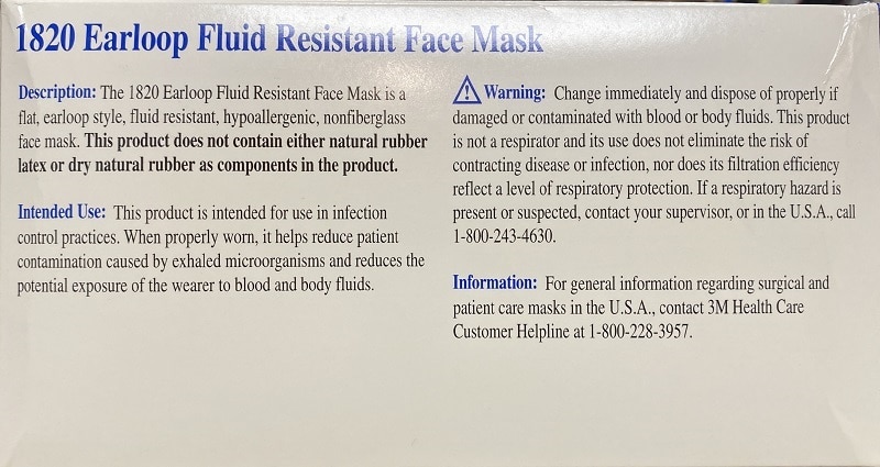 Face Mask Label