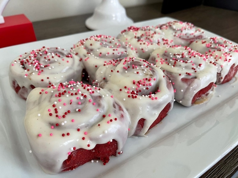 Red Velvet Cinnamon Rolls