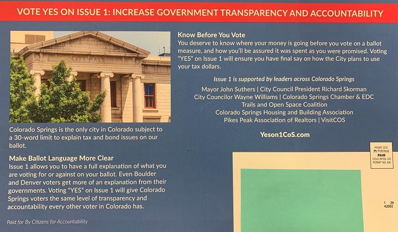 photo: Issue 1 2021 ballot question