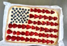 Flag Fruit Pizza