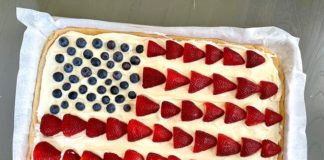 Flag Fruit Pizza
