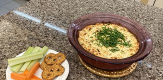 Lorie's Hot Crab and Onion Cheesy Dip