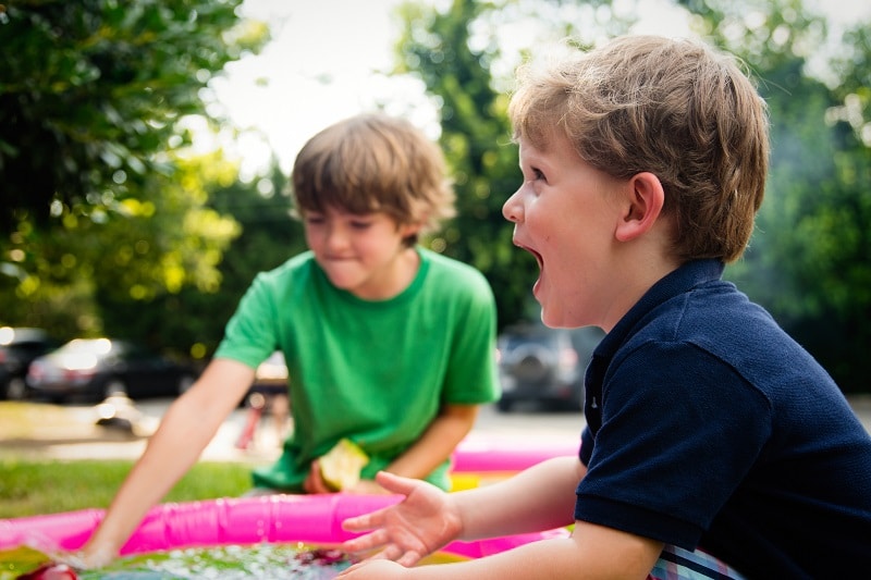 Kids Playing in Pool