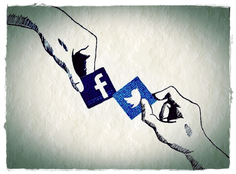 Facebook y Twitter