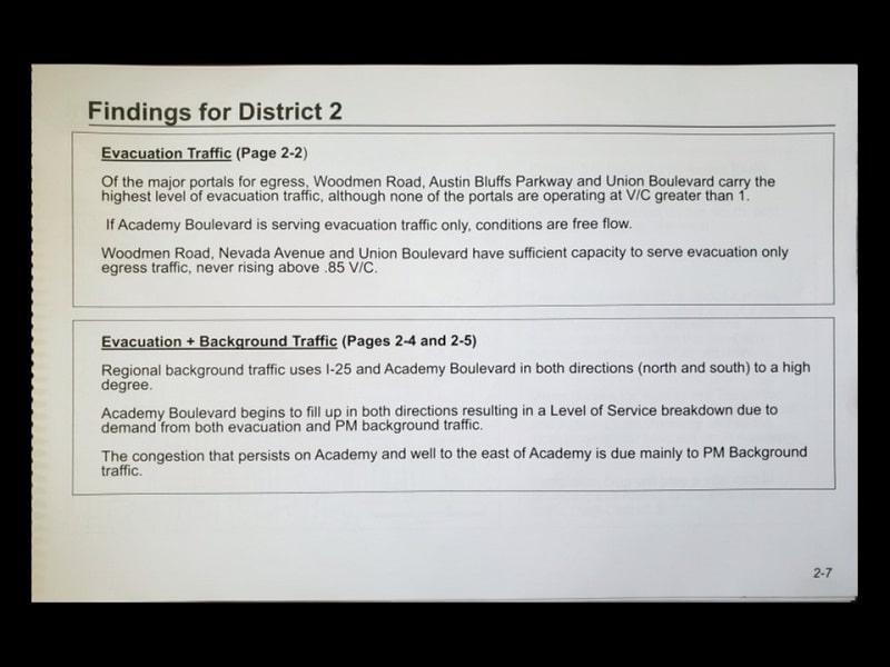 Fire Evacuation Findings for District 2