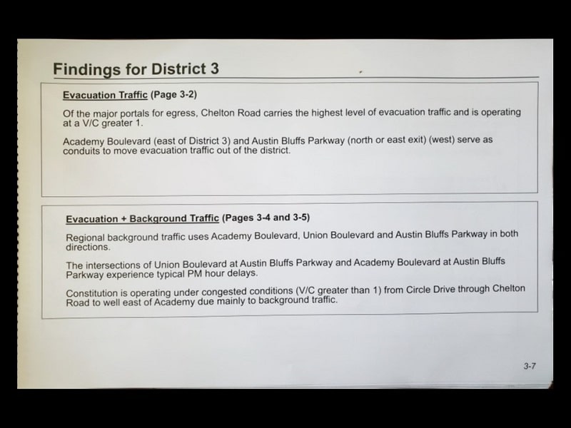 Fire Evacuation Findings for District 3