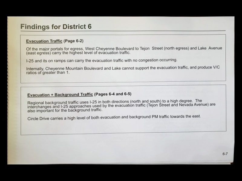 Fire Evacuation Findings for District 6