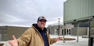 Todd Baldwin Red Leg Brewing Holding Keys to new building