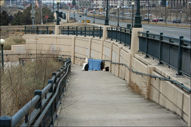 Homelessness Another Tower went up where the homeless had their homes