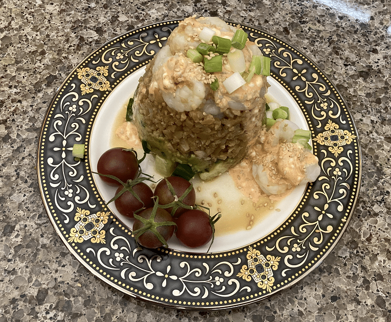Keto Shrimp Rice Keto Shrimp Rice Stack