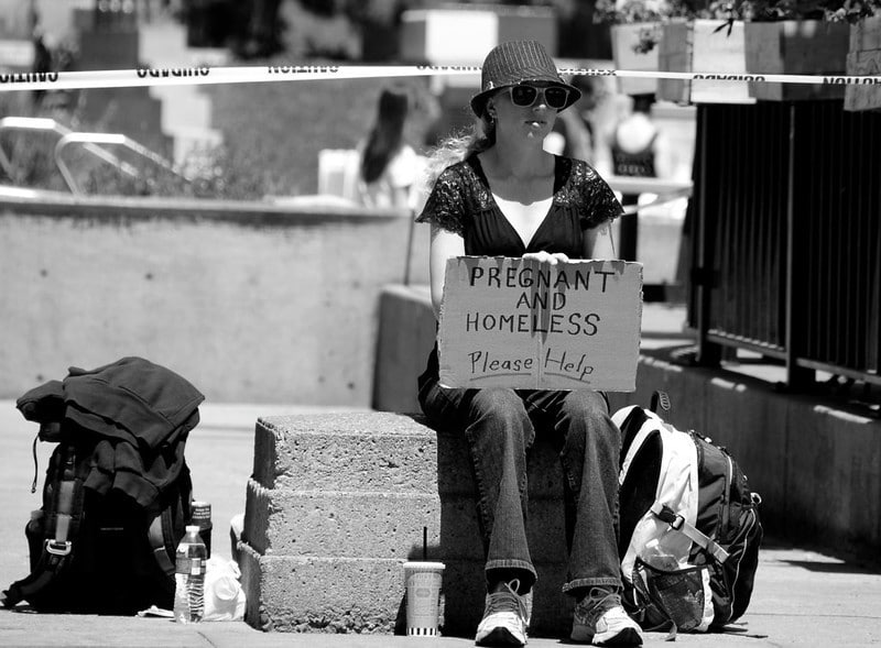 Homelessness Sad Situation