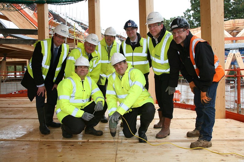 Construction Management Topping out at the New Building University of Essex