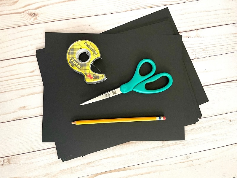 Supplies for DIY Halloween Bats