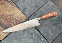 Sabatier 9-inch Authentique Carbon Steel Chef Knife