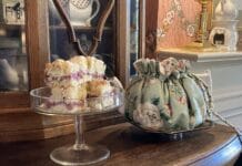 Inn at Woodhaven's Strawberry Rhubarb Crumb Cake