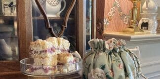 Inn at Woodhaven's Strawberry Rhubarb Crumb Cake