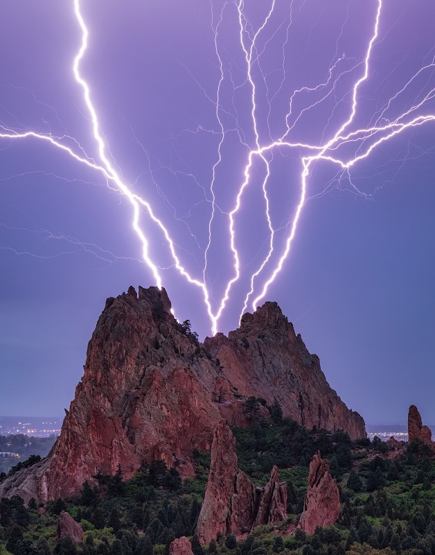 Lars Leber Lightning Amongst the Rocky Peaks