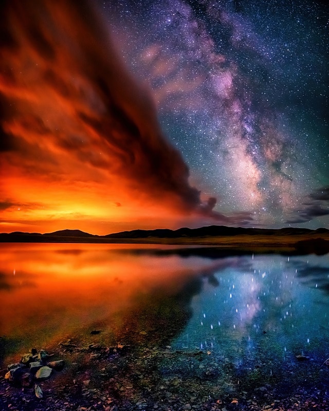 Lars Leber Night - The Milky Way in Rocky Mountain National Park
