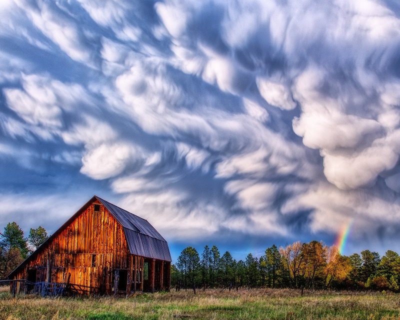 Lars Leber Summer always provide for unique skies and weather including mammatus clouds and summer storms