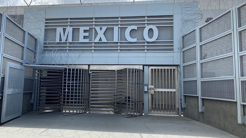 Illegal Alien Pedestrian Entrance to Mexico, San Ysidro, CA 03212020