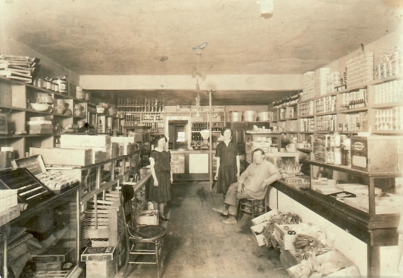 Gagliano's Inside Gagliano's in the 1920's