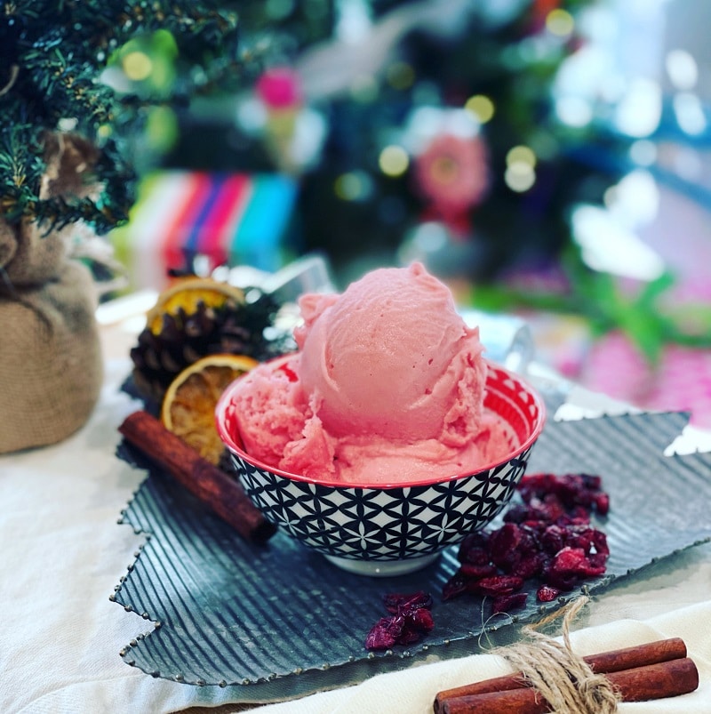 Lolley's Ice Cream Spiced Cranberry Sorbet