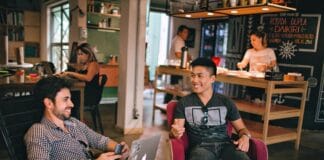 People enjoying a day out