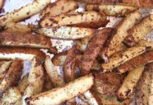 Mustard-Crusted Puckyhuddle Fries