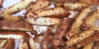 Mustard-Crusted Puckyhuddle Fries