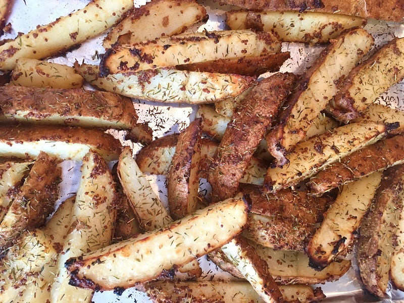 Mustard-Crusted Puckyhuddle Fries