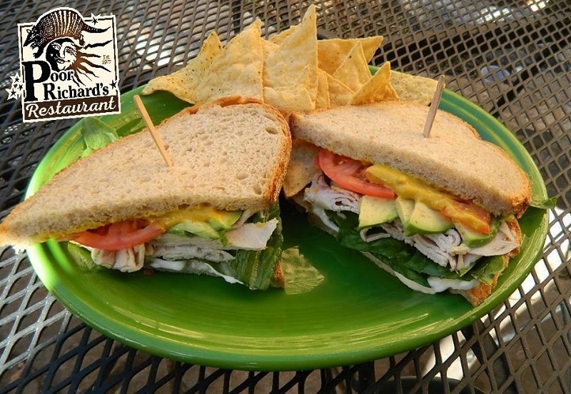 Poor Richard's Downtown Turkey Avocado Sandwich