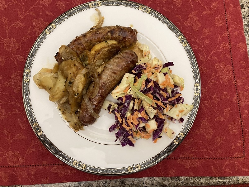 Sausages and Apples