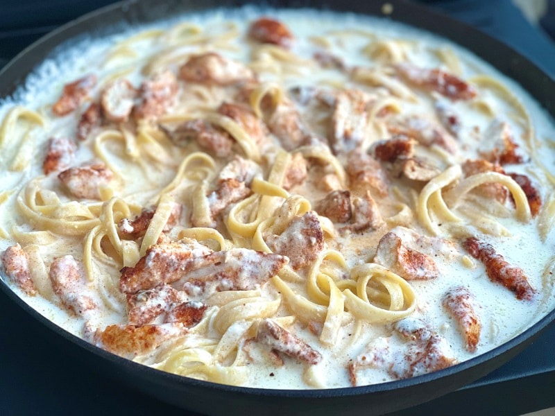 Blackened Chicken Fettuccini Alfredo