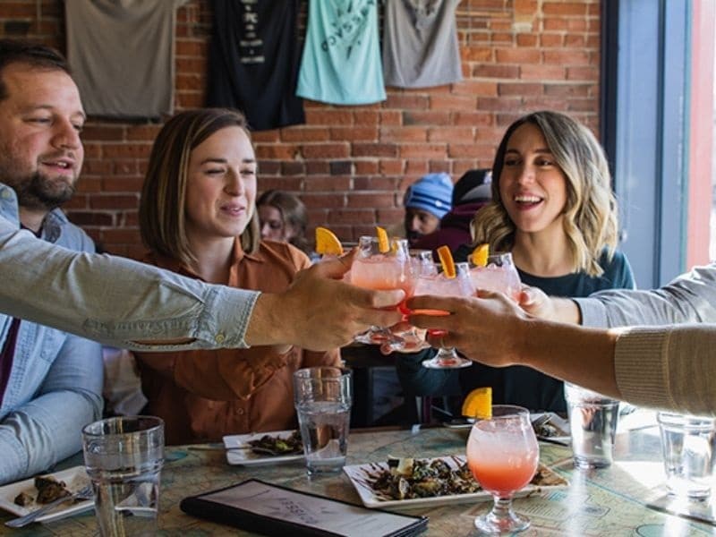 Rocky Mountain Food Tours Enjoying a Cocktail