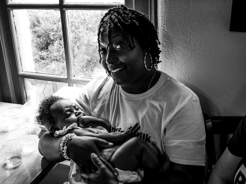 Black Breastfeeding Demetra Seriki and baby